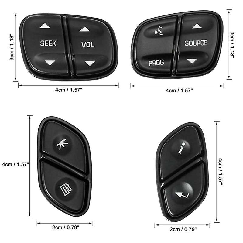 Led Light Steering Wheel Radio Source Switch 1999442 for H2