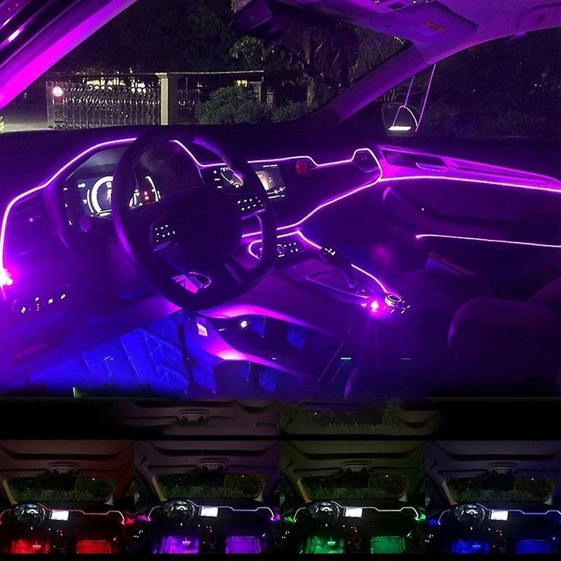 LED Light Guide Atmosphere Lamp Colorful Light Decorative Lamp APP Control RGB Mode Colorful Interio