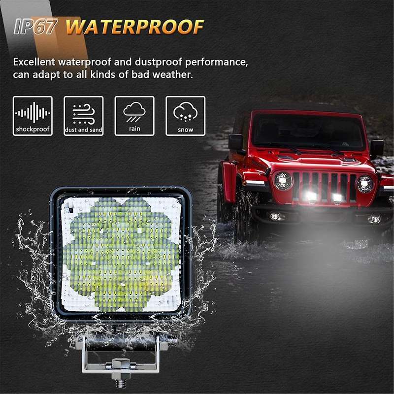 LED Light Pods, 2PCS 4inch LED Diffuse Beam Pods Driving Lights Cubes Ditch Lights Off Road Lights