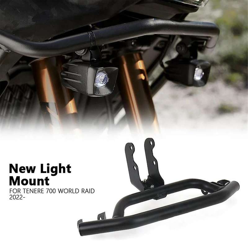 LED Light Mount Bracket Bar Fog Lamp Holder Front Crash Bar Guard for Tenere700 700 World Raid 2022