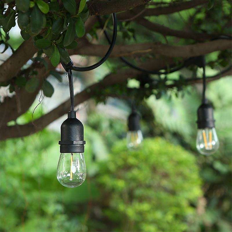 Led Light String E27 Lamp Head Power Line Waterproof Marquee for Garden, Family, Backyard, Wedding,