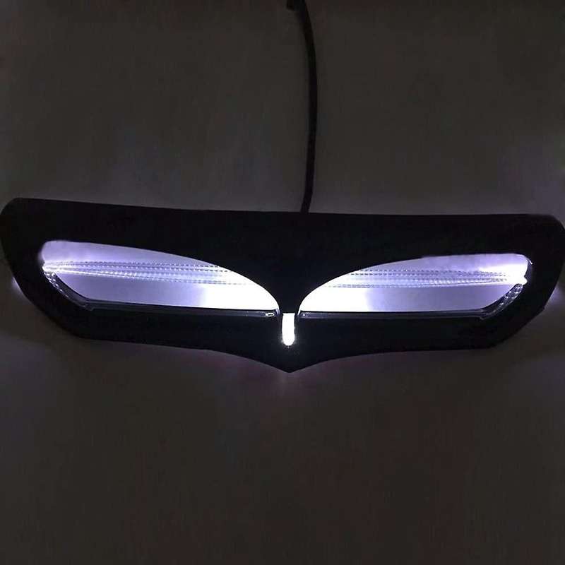 LED Lighted Fairing Intake Trim Vent Accent Replacement for Glide 2014-2017 (Black)