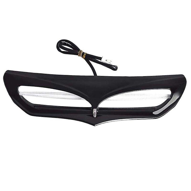 LED Lighted Fairing Intake Trim Vent Accent Replacement for Glide 2014-2017 (Black)