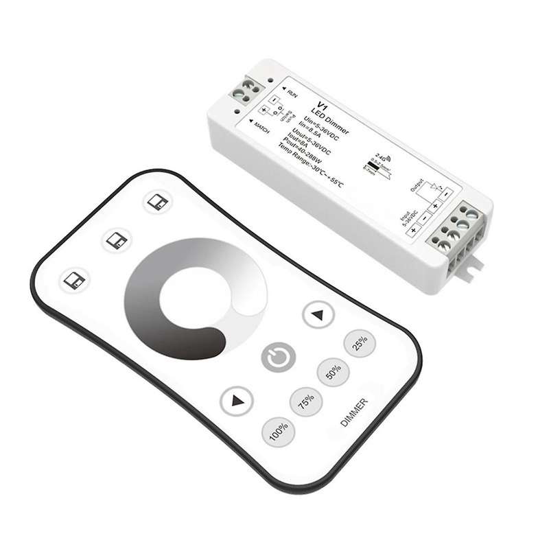 Led Light Strip Intelligent Dimming Monochrome Controller 2.4g Stepless Dimming Panel Remote Contro