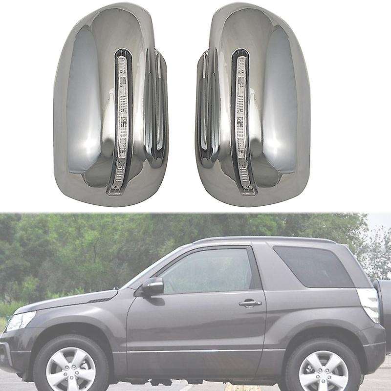 LED Mirror Cover Reversing Mirror Decorative Cover Sequins 2Pcs for VITARA 2008-2012
