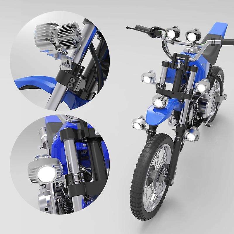 LED Motorcycle Headlight Spotlight 18W 2700Lm Super Bright White Fog DRL Head Light Lamp Hunting Dri