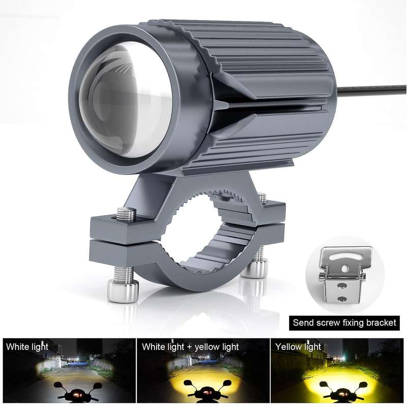 LED Motorcycle Headlight 15W 8-85V Motorcycles Headlight Working Spot Light Fog Lamp for