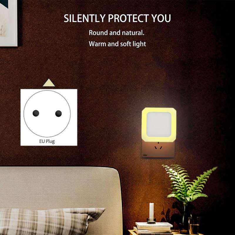 LED Night Light Children,Night Light Socket with Sensor, Brightness Infinitely Adjustable,Bedroom,W