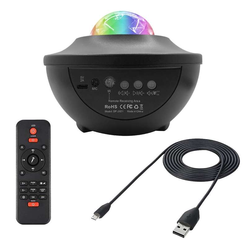 LED Nebula Projector,Rotating Starry Night Light Projector with Bluetooth Speaker for Bedroom Deco