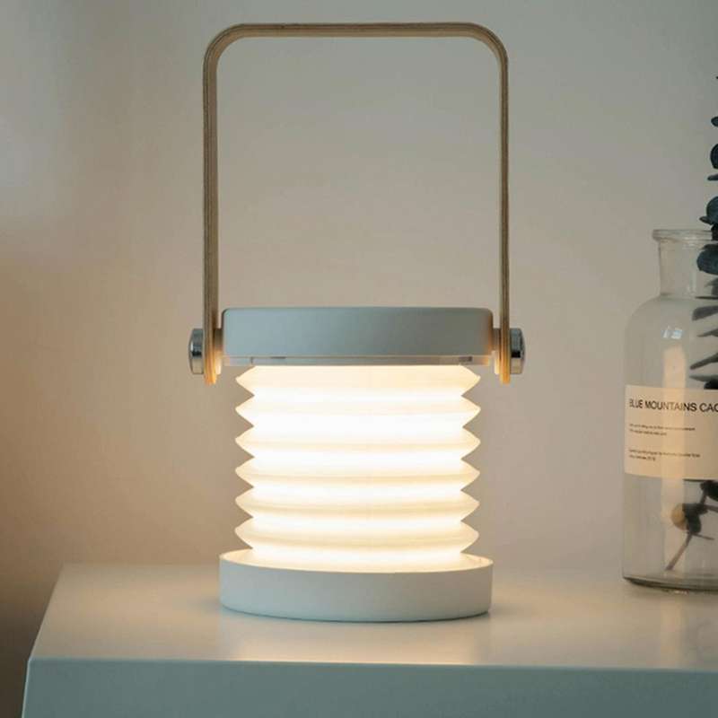 LED Night Light Foldable Table Lamp USB Rechargeable Portable Dimmable Light for Indoor Lighting Out