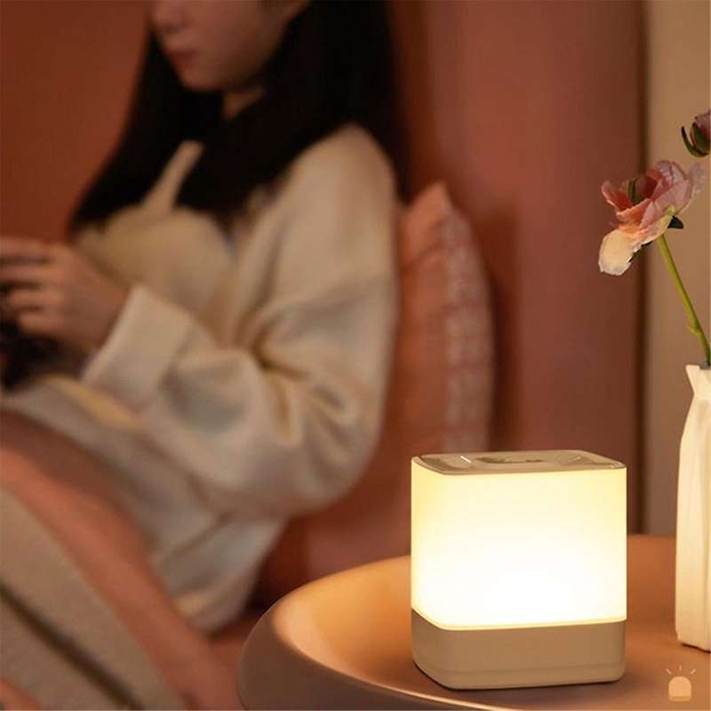 Led Night Light Usb Rechargeable 3-level Brightness for Bedside Lamp Portable Touch Night Light for