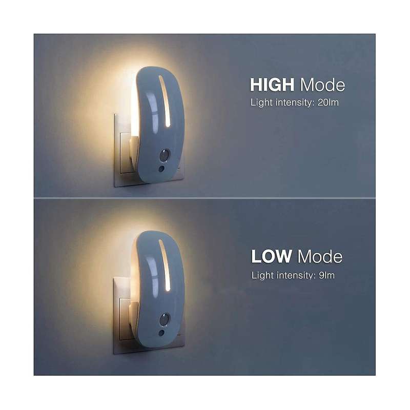 Led Night Light Motion Sensor Wireless Plug In Eu 220v Night Lamp for Hallway Pathway Eu Plug