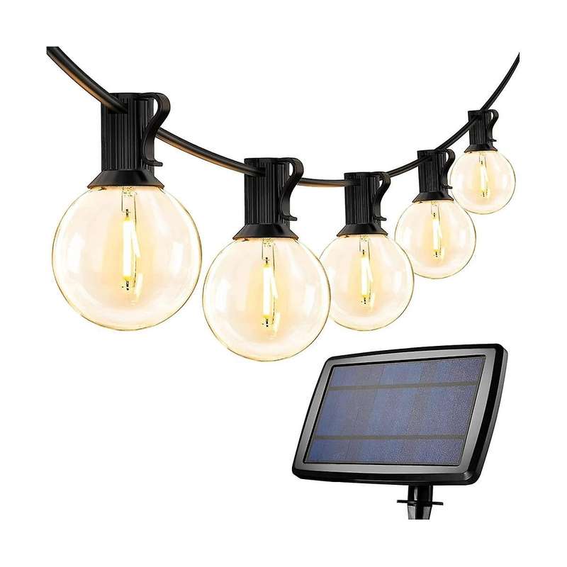 Led Outdoor G40 Globe Dimmable Patio Lights, Waterproof Hanging String Light with 27led