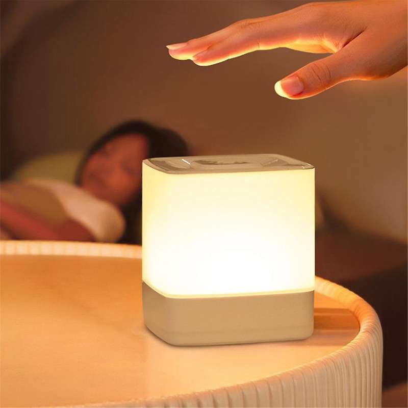 Led Night Light Usb Rechargeable 3-level Brightness for Bedside Lamp Portable Touch Night Light For