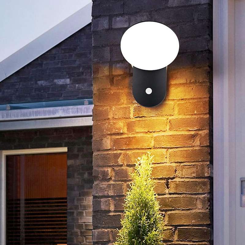 LED Outdoor Wall Lamp Waterproof Courtyard Lamp Exterior Wall Terrace Lamp Super Bright Door Sensor