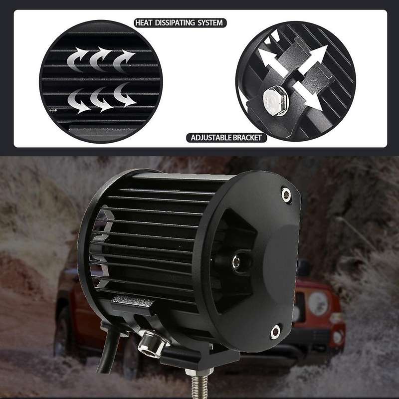 Led Pods 4 Inch 216W Quad Row Off Road Combo Led Light Bar Driving Fog Lamps for Suv Atv Utv Truck B