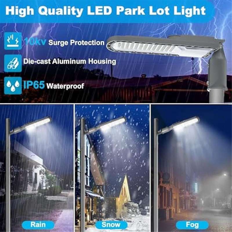 LED Parking Lot Lights,150W Dusk to Dawn Parking Lot Light,Waterproof 6500K 21000LM Outdoor Area Lig