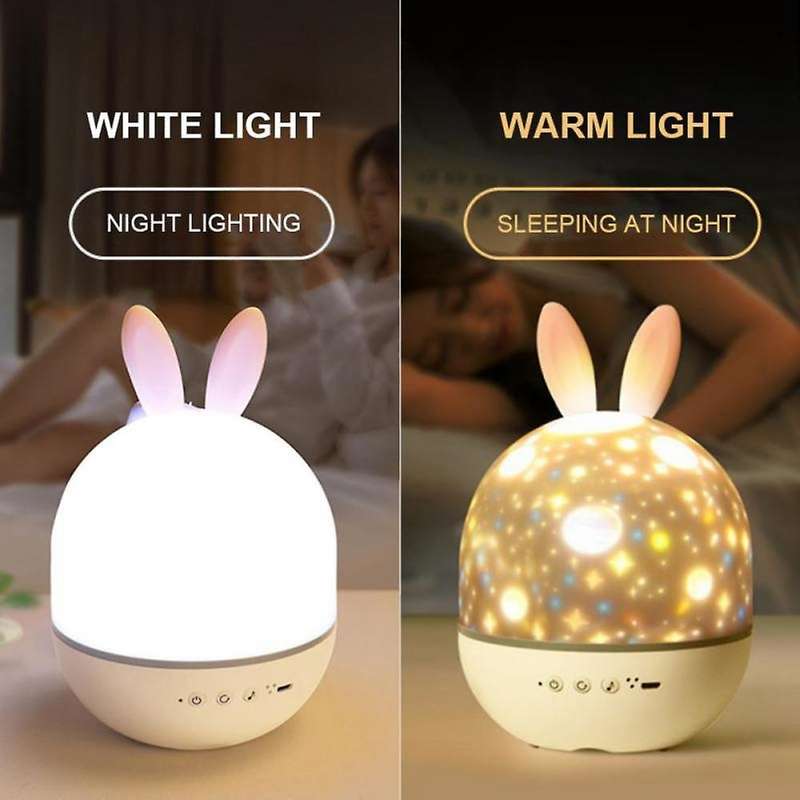 LED Projector Night Light Rechargeable Star Projector Light Romantic Charging Rotating Projection La