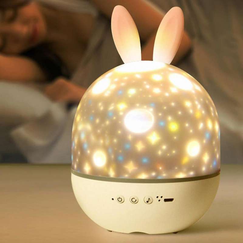 LED Projector Night Light Rechargeable Star Projector Light Romantic Charging Rotating Projection La