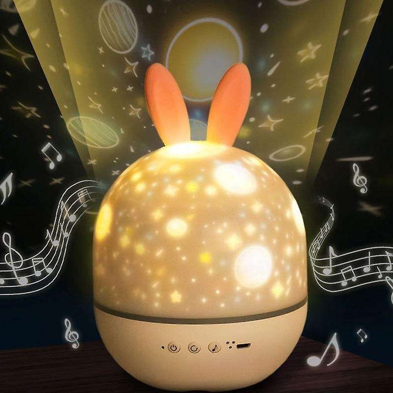 LED Projector Night Light Rechargeable Star Projector Light Romantic Charging Rotating Projection La