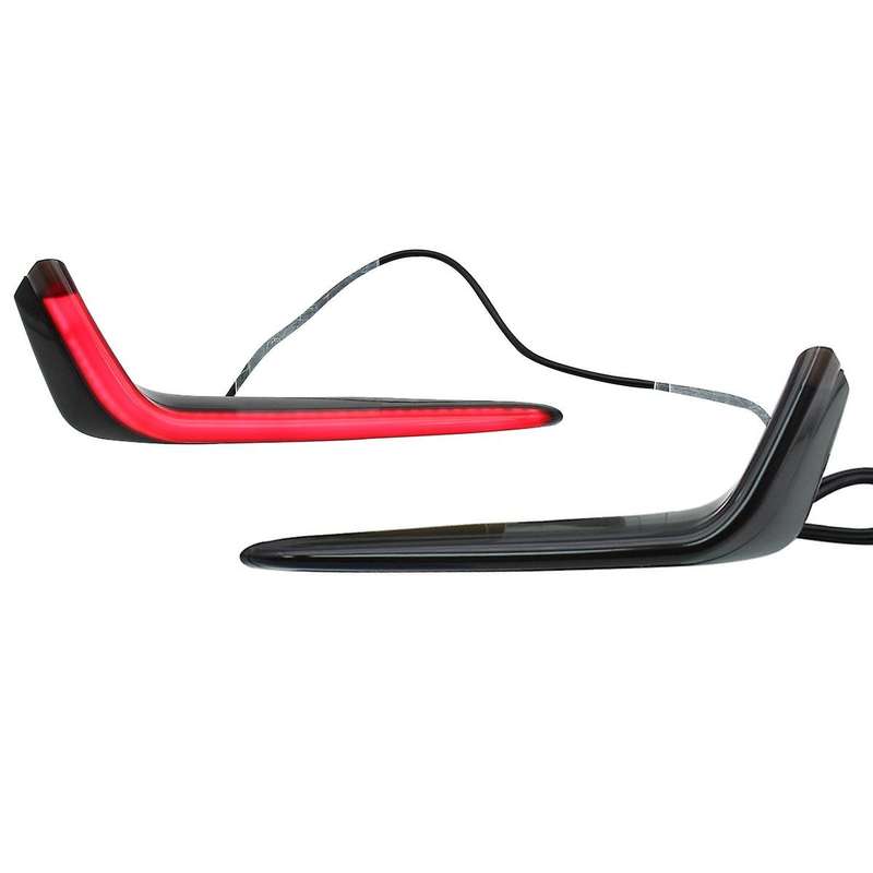 LED Rear Bumper Fog Lamp Brake Light Dynamic Turn Signal Reflector Light for Hatchback 2019-2020