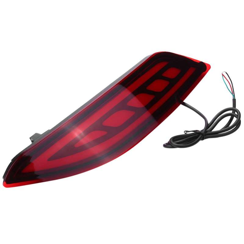 LED Rear Bumper Light Reflector Fog Lamp Brake Light Turning Signal Light for -V 2015-2018(Two Funct