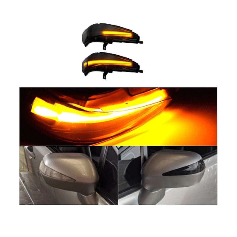 LED Side Wing Rear View Mirror Signal Indicator Light for MK8 2006-2011 34300SMGE01 Yellow Lights