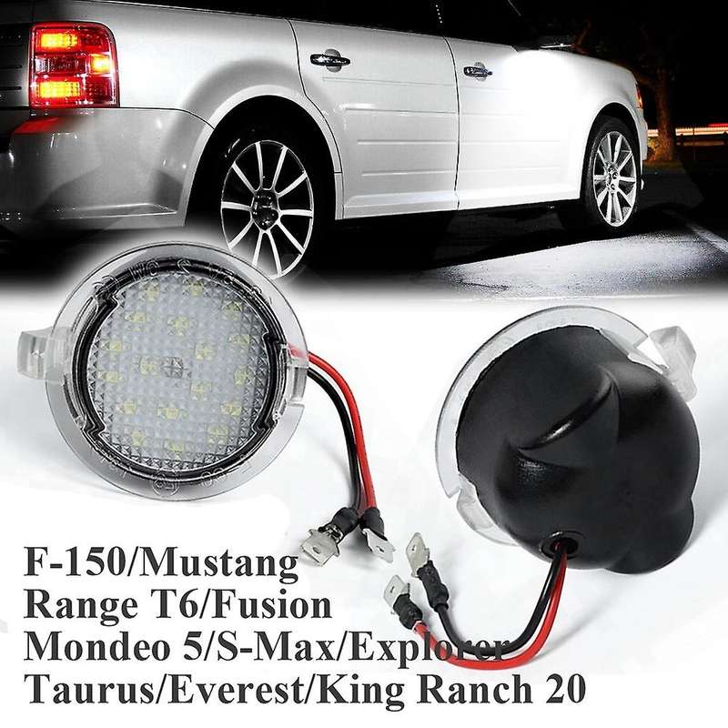 Led Side Mirror Puddle Lights Lamps for Edge Mondeo 5 Taurus E X Flex Explorer Expedition