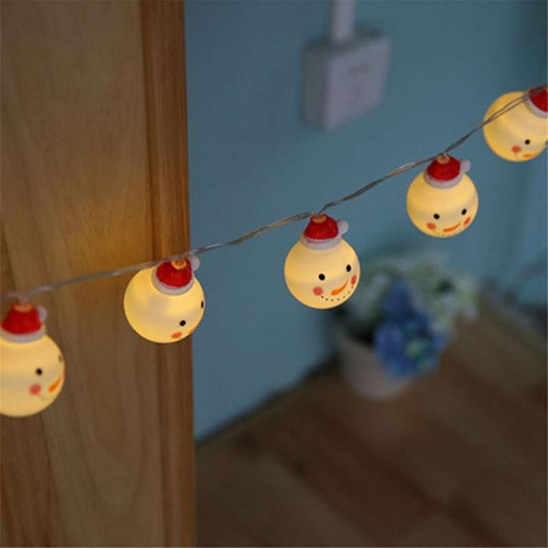 Led Snowmans String Light Outdoor for Christmas Garden Decor for Holiday Lighting Decor Wedding Dec
