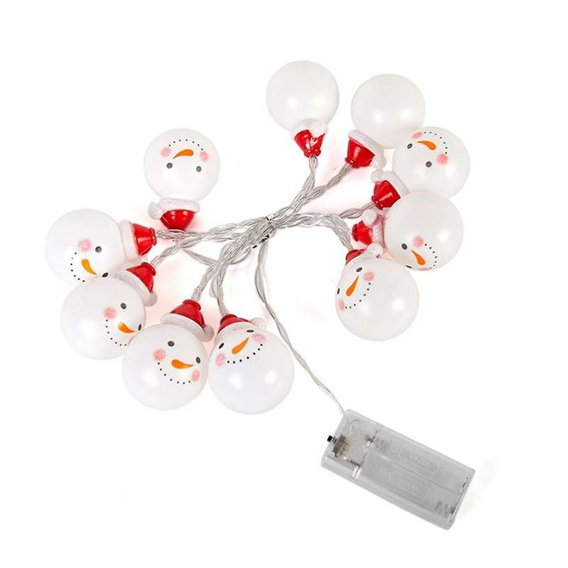 Led Snowmans String Light Outdoor for Christmas Garden Decor for Holiday Lighting Decor Wedding Dec