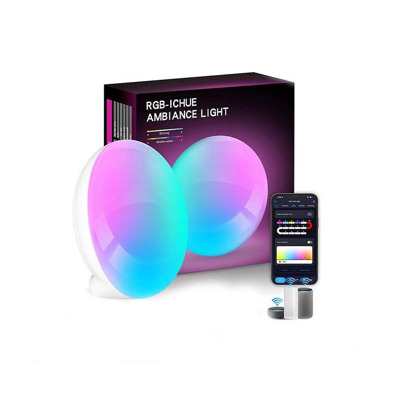 Led Smart Light Bluetooth App Control Compatible Portable for Bedroom Bedside Game Desktop Ambient