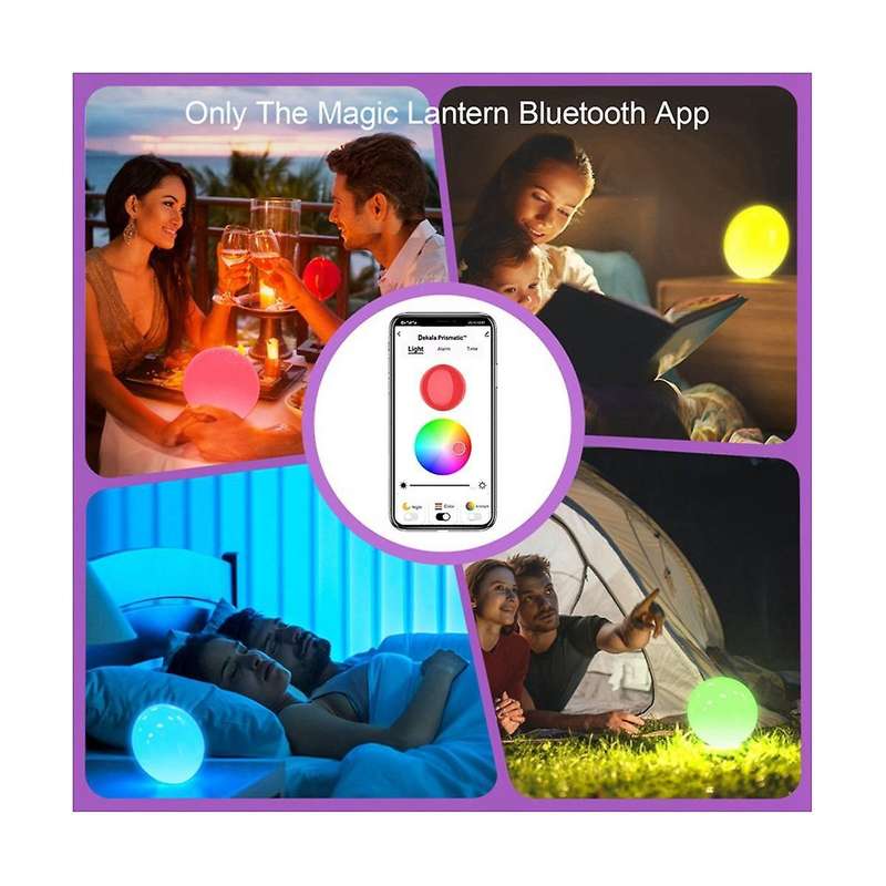 Led Smart Light Bluetooth App Control Compatible Portable for Bedroom Bedside Game Desktop Ambient