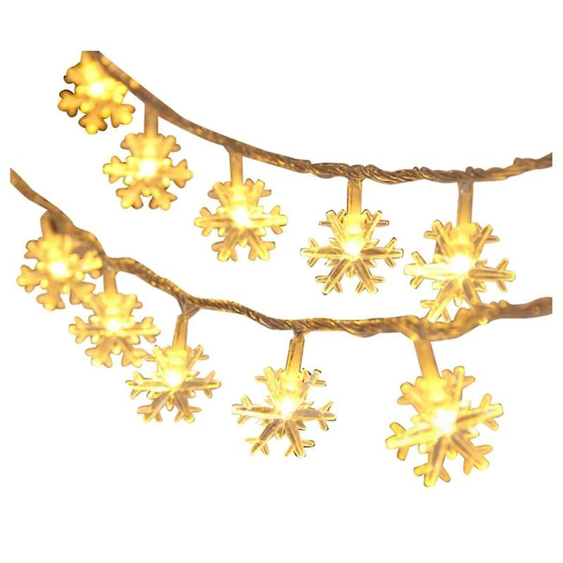 Led Snowflake String Light Outdoor for Christmas Garden Decor for Holiday Lighting Decor Wedding De