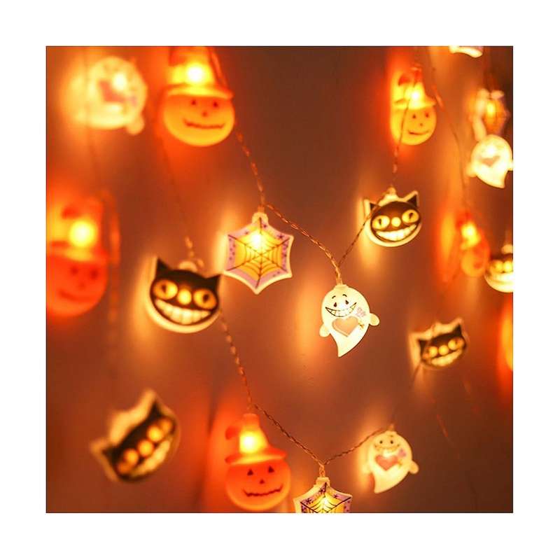 Led String Light Outdoor for Halloween String Lights for Holiday Lighting Decor Hanging Decor Scene