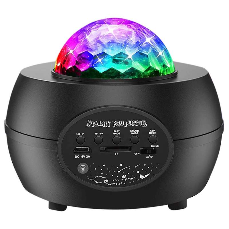 Led Starry Projector Lamp,bluetooth Music Player , Remote Control,timer for Children Adults Party D