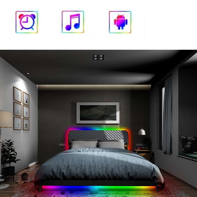 LED Strip Light Bluetooth Flexible Lamp Tape Diode SMD5050 DC5V Desk Screen TV Background Room Light