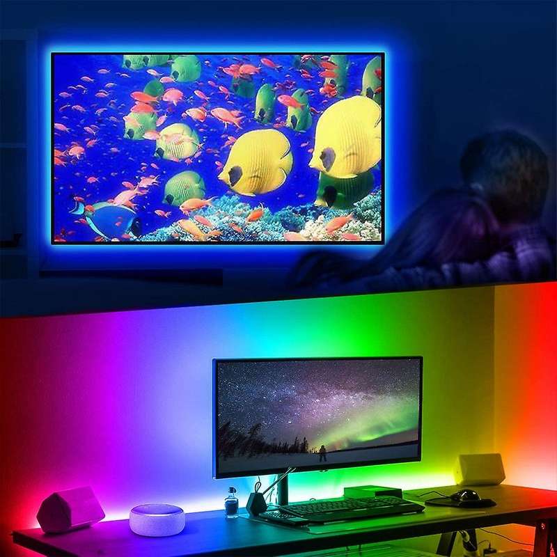 LED Strip Light Bluetooth Flexible Lamp Tape Diode SMD5050 DC5V Desk Screen TV Background Room Light