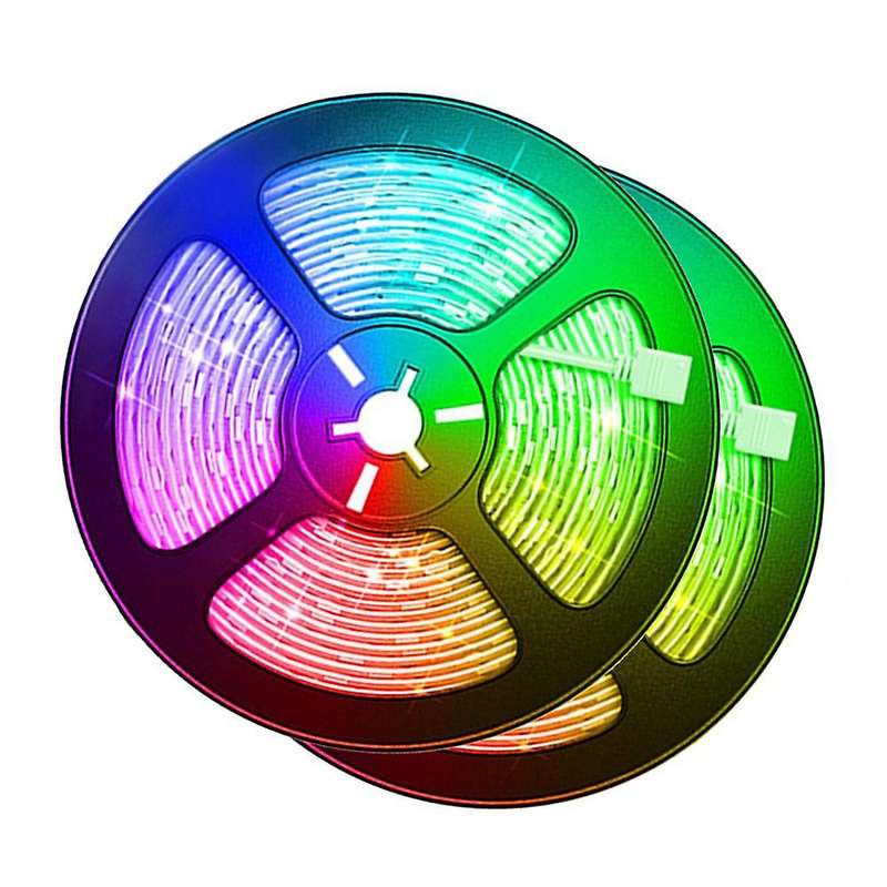 LED Strip Light RGB 5050 SMD with Bluetooth Infrared Control Flexible Ribbon 10M for Living Room Dec