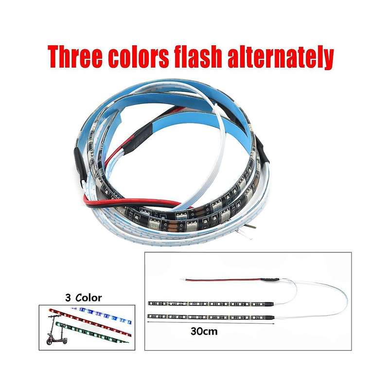LED Strip Flashlight Bar Lamp for KUGOO Electric Scooter Skateboard Night Light Strip Multiple Colo