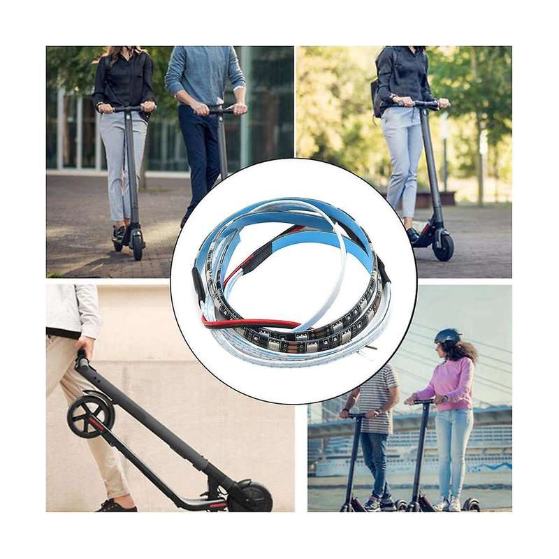 LED Strip Flashlight Bar Lamp for KUGOO Electric Scooter Skateboard Night Light Strip Multiple Colo