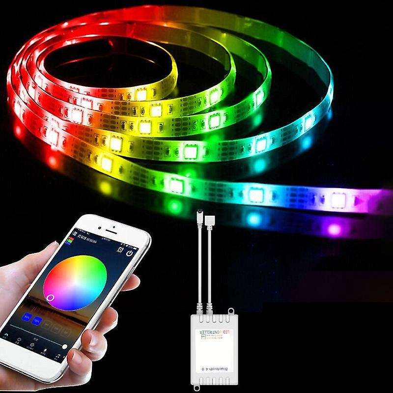 LED Strip Light Waterproof RGB 5050 SMD with Bluetooth Control Flexible Ribbon 10M for Living Room D