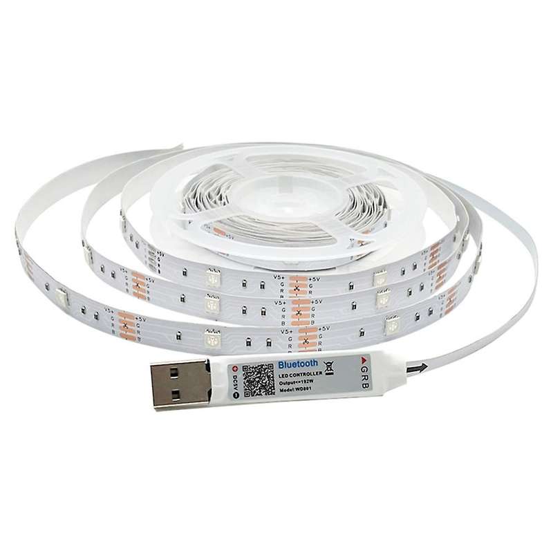 LED Strip Light Bluetooth Flexible Lamp Tape SMD5050 DC5V Desk Screen TV Background Room Lighting U