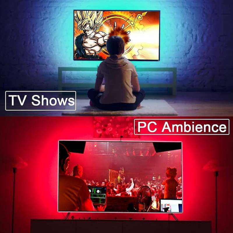LED Strip Light Bluetooth Flexible Lamp Tape SMD5050 DC5V Desk Screen TV Background Room Lighting U