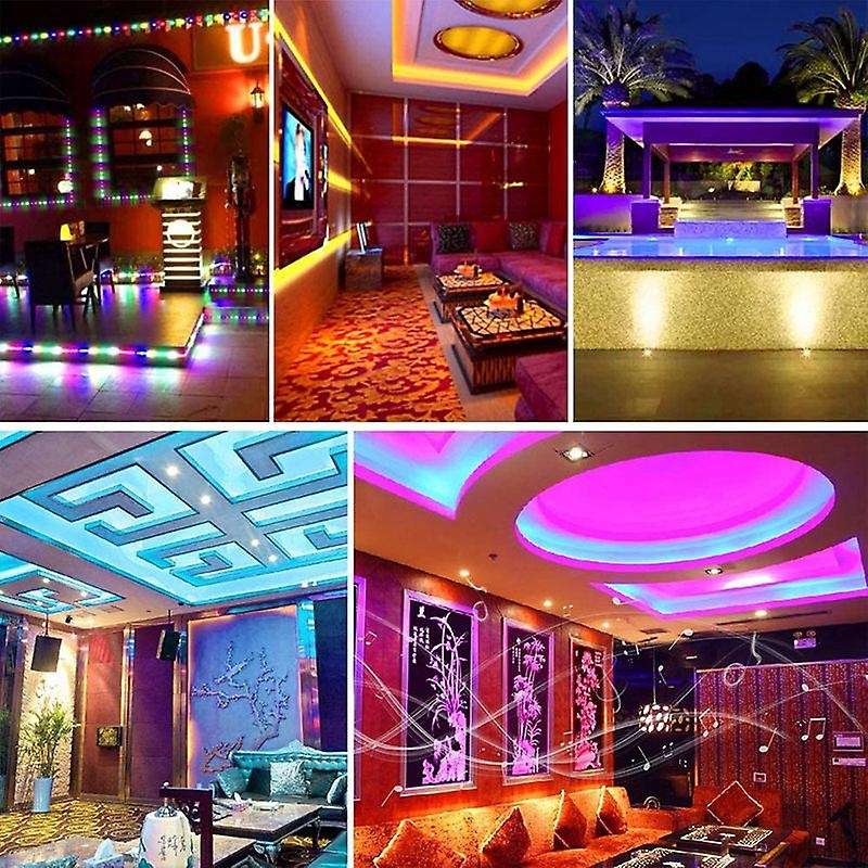LED Strip Lights 5050 IP20 RGB Strips Light Flexible Ribbon Stripe DC 12V Diode Tape IR Controller A