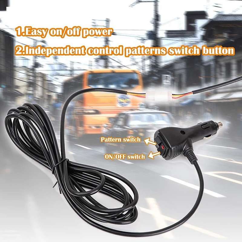 LED Strobe Flashing Light Bar,Amber 30 LED High Intensity Emergency Warning Lighting Bar for Car Tra