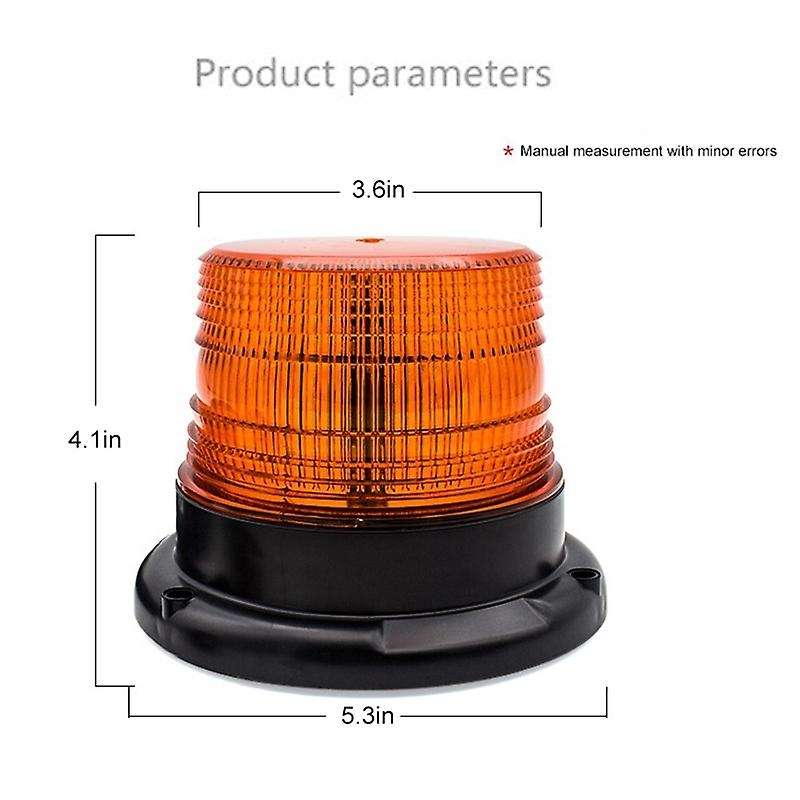 LED Strobe Light Yellow/Amber Warning Lights Super Bright Emergency Warning Flash Beacon Light with