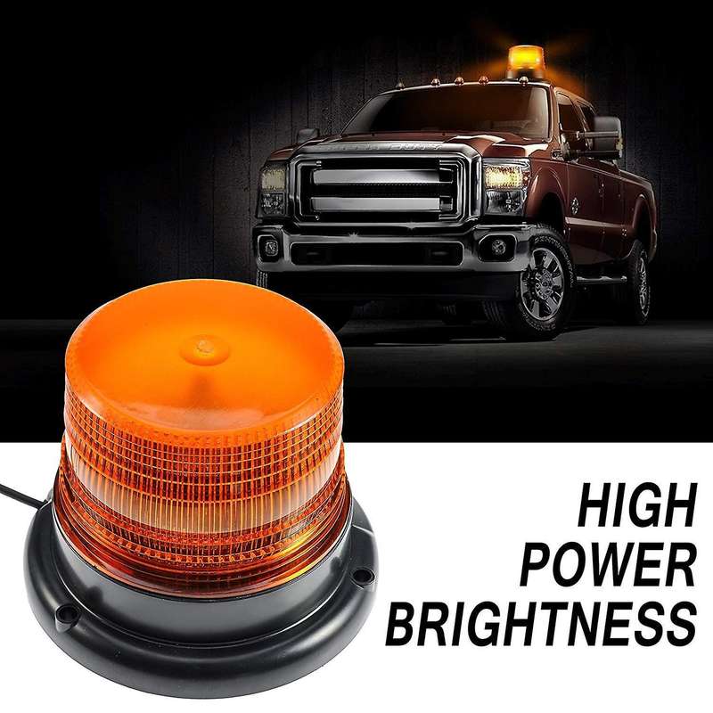 LED Strobe Light Yellow/Amber Warning Lights Super Bright Emergency Warning Flash Beacon Light with