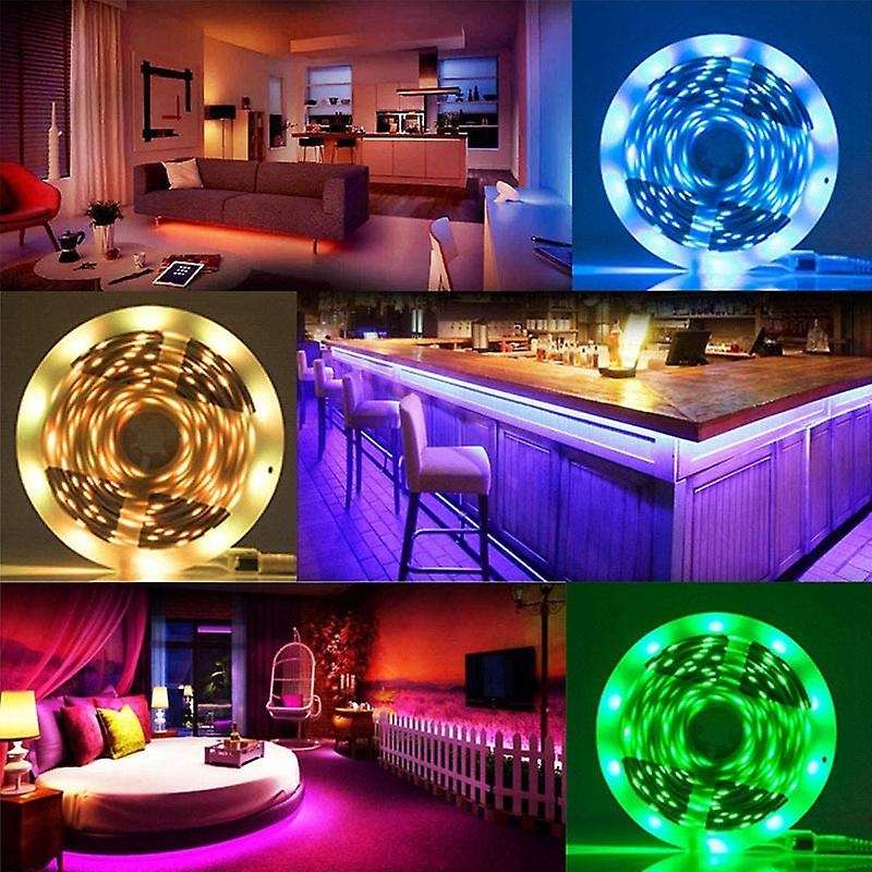 Led Strip Lights RGB LED Lights Strip 5050 Tape Lights Flexible Color Changing for Bedroom Home Deco