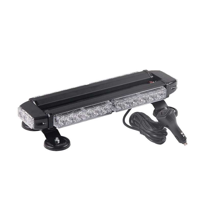 LED Strobe Flashing Light Bar-Double Side Amber 30 LED High Intensity Emergency Hazard Warning Light
