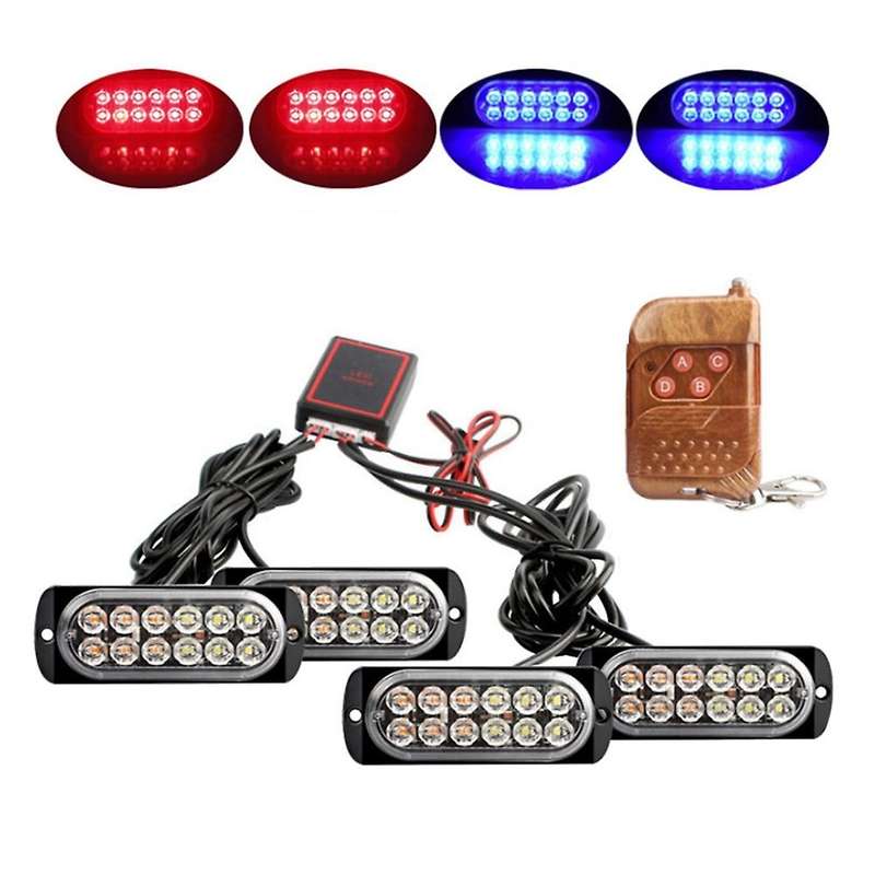 LED Strobe Wireless Lights Stroboscopes 48LED Strobe Light Car 12V Trailer Lights Truck Strobe Lamp